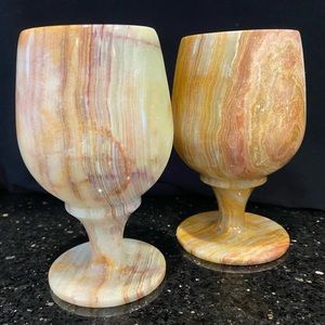 Onyx Goblets (set of 2)